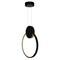 Cwi Lighting Pulley 12 in LED Black Mini Pendant 1297P12-1-101 - alternate 3